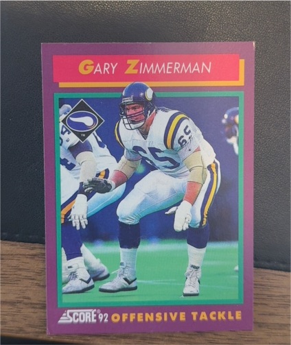 1992 Score #194 Gary Zimmerman — front