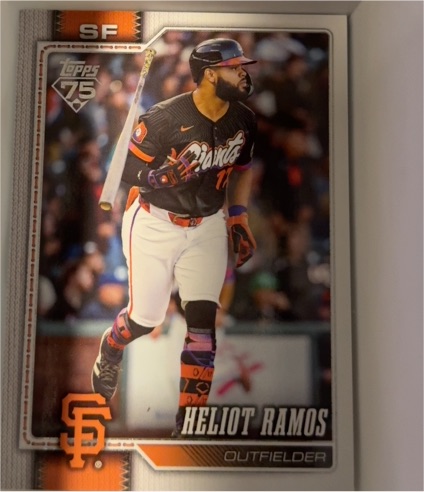 2026 Topps 75th Anniversary #8 Heliot Ramos — front