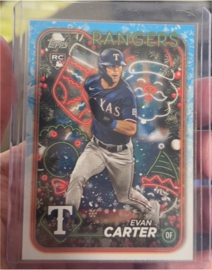 2024 Topps Holiday #H141 Evan Carter — front