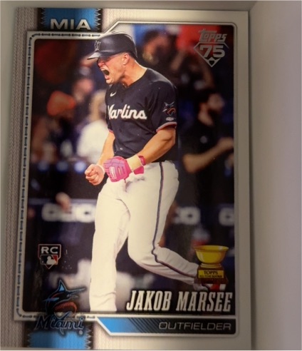 2026 Topps Series 1 #37 Jakob Marsee — front