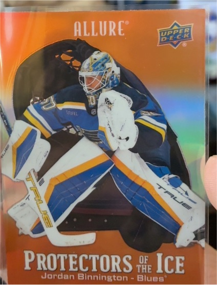 2024-25 Upper Deck Allure Protectors of the Ice #PI-3 Jordan Binnington — front