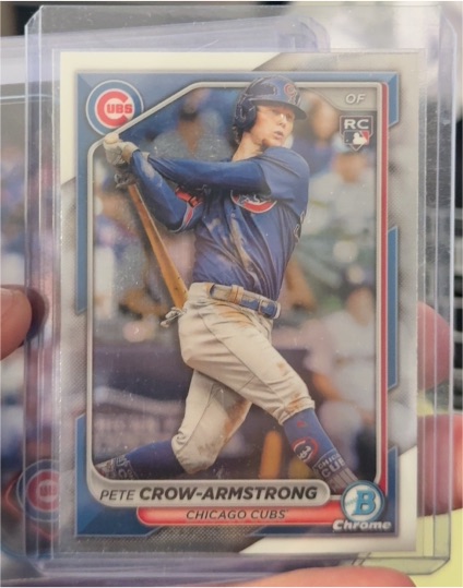 2024 Bowman Chrome #45 Pete Crow-Armstrong Rookie Chicago Cubs RC — front