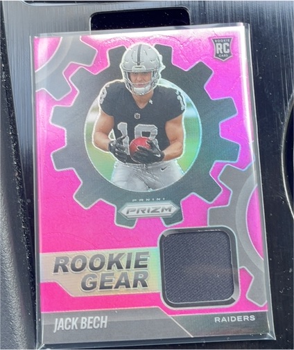 2025 Panini Prizm Rookie Gear #RGR-JBH Jack Bech — front