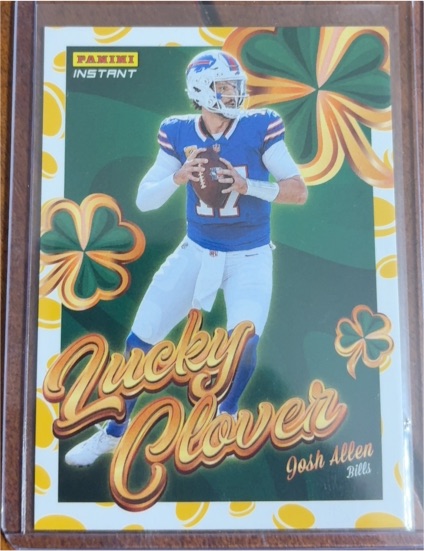 2025 Panini Instant #2 Josh Allen Lucky Clover — front