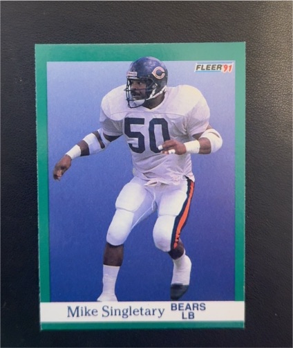 1991 Fleer #225 Mike Singletary — front