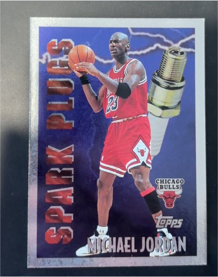 1995 Topps Spark Plugs #SP2 Michael Jordan — front