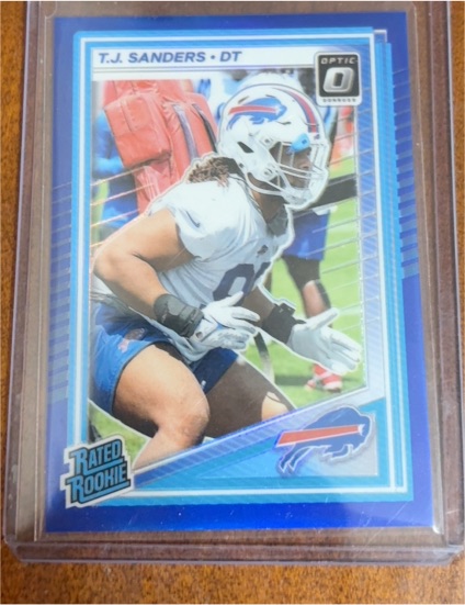 2025 Donruss Optic #226 T.J. Sanders Rated Rookie Buffalo Bills — front