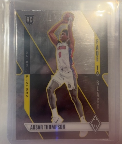 2023-24 Panini Phoenix #9 Ausar Thompson Fade To Black Rookie — front