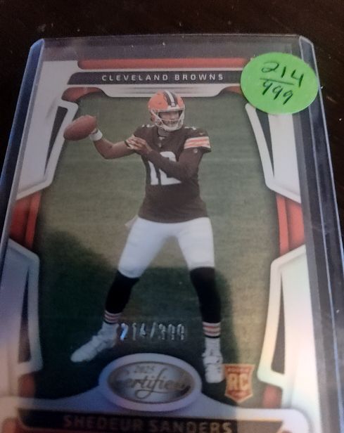 2025 Panini Certified #214 Shedeur Sanders — front