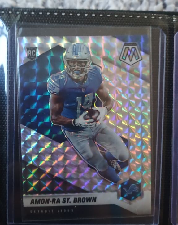 2021 Panini Mosaic #328 Amon-Ra St. Brown — front