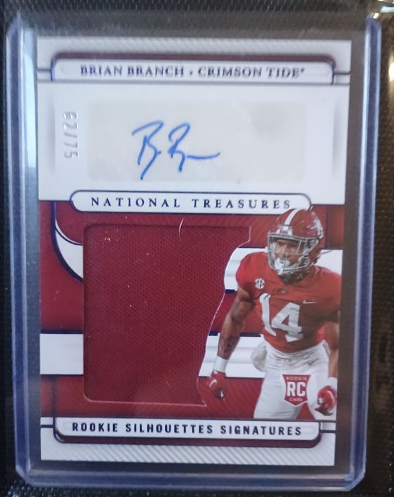 2023 Panini National Treasures Collegiate Rookie Sign #RS-11 Brian Branch /75 — front