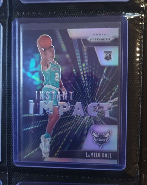 2020-21 Panini Prizm #21 LaMelo Ball Instant Impact Rookie — front