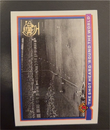 1991 Bowman #410 Bobby Thomson The Shot Heard Round The World — front