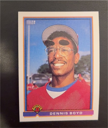 1991 Bowman #456 Dennis Boyd — front