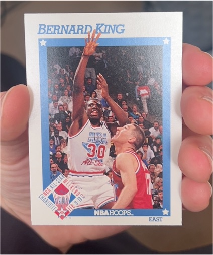 1991-92 NBA Hoops #254 Bernard King — front