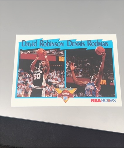 1991-92 NBA Hoops #311 David Robinson / Dennis Rodman — front