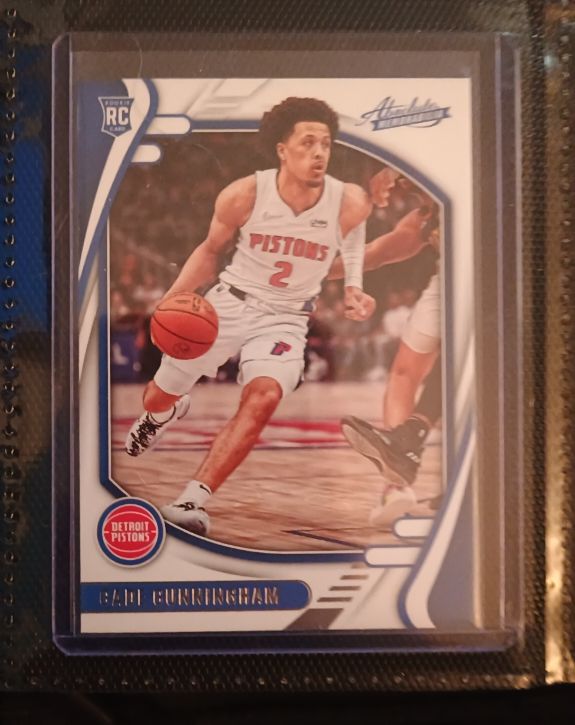 2021-22 Panini Chronicles Absolute #214 Cade Cunningham Rookie RC Pistons — front