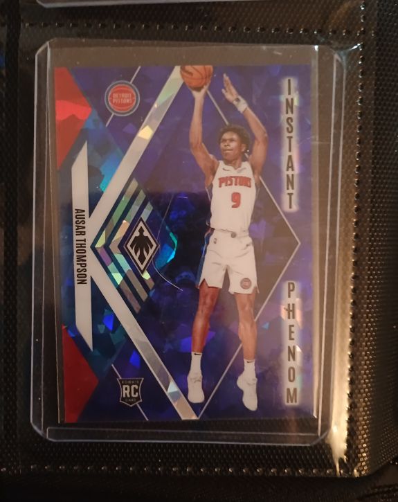 2023-24 Panini Phoenix #4 Ausar Thompson Instant Phenom Blue Ice Rookie — front