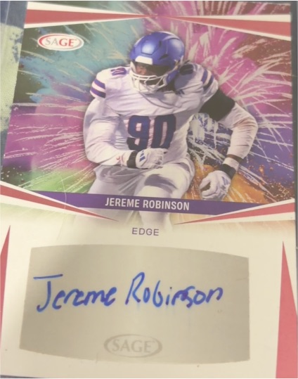 2025 SAGE #A-JR Jereme Robinson — front