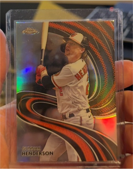 2024 Topps Chrome Strokes #S-8 Gunnar Henderson — front