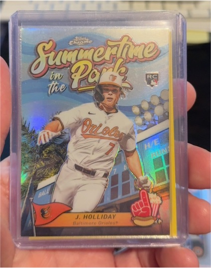 2024 Topps Chrome Summertime in the Park #SITP-8 Jackson Holliday — front