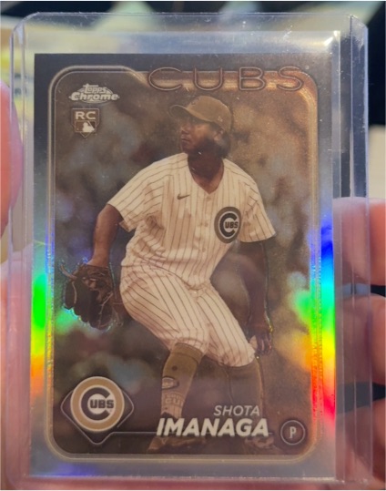 2024 Topps Chrome #121 Shota Imanaga Sepia Refractor Rookie Chicago Cubs — front