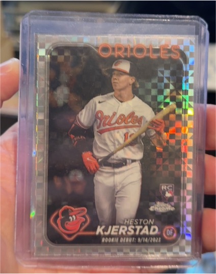 2024 Topps Chrome Update #USC120 Heston Kjerstad Rookie Debut X-Fractor — front