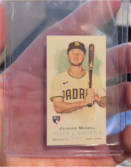 2024 Topps Allen & Ginter Mini Rookie Design #RD-6 Jackson Merrill — front