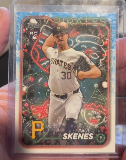 2024 Topps Holiday #H165 Paul Skenes — front
