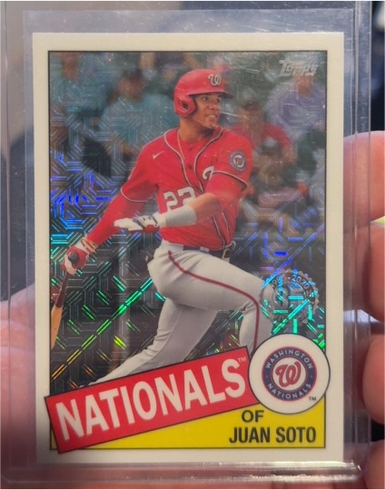 2020 Topps Update #CPC-49 Juan Soto 1985 Topps Chrome Silver Pack — front