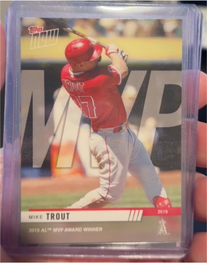 2019 Topps Now #401 Mike Trout — front