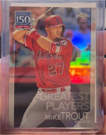 2019 Topps Chrome Update #150C-10 Mike Trout Greatest Players — front