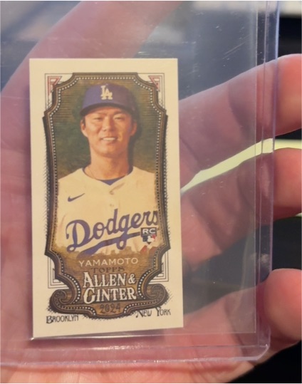 2024 Topps Allen & Ginter #201 Yoshinobu Yamamoto — front