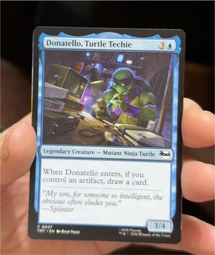 2026 Magic the Gathering Teenage Mutant Ninja Turtles #37 Donatello, Turtle Techie — front