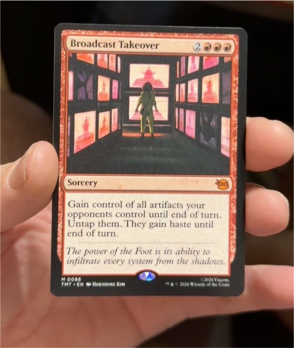 2026 Magic: The Gathering #0086 Broadcast Takeover — front