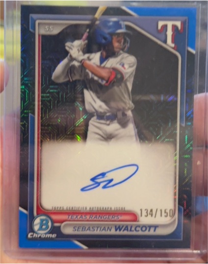 2024 Bowman Chrome #BMA-SW Sebastian Walcott — front