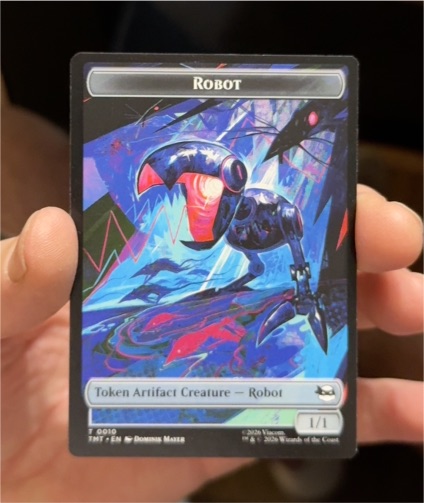 2020 Magic: The Gathering TMNT #T0010 Robot Token — front