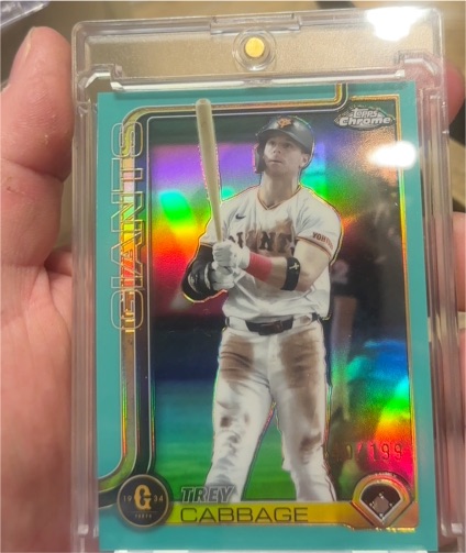 2024 Topps Chrome #226 Trey Cabbage — front