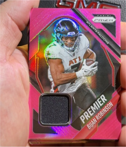2025 Panini Prizm Premier Patch #PJY-BIR Bijan Robinson — front