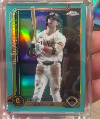 2025 Topps Chrome #134 Trey Cabbage — front