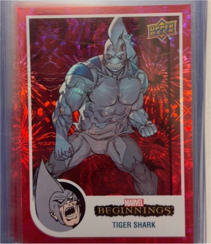 2022 Upper Deck Marvel Beginnings Vol 2 Series 1 Red Supernova #46 Tiger Shark — front