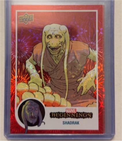 2022 Upper Deck Marvel Beginnings #167 Shadrak — front