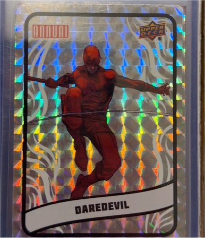 2023-24 Upper Deck Marvel Annual #B7 Daredevil Backscatters — front