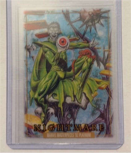 2024 SkyBox Marvel Masterpieces '92 Platinum #61 Nightmare — front