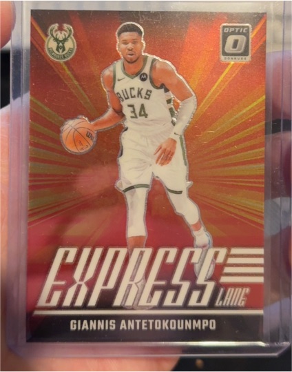 2024-25 Panini Donruss Optic #22 Giannis Antetokounmpo Express Lane — front
