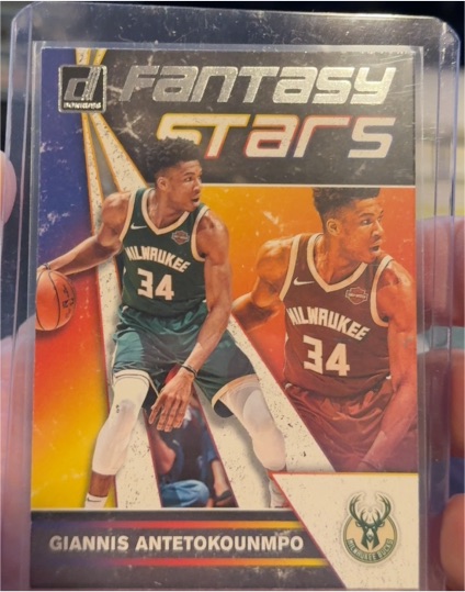 2019-20 Donruss Fantasy Stars #1 Giannis Antetokounmpo — front