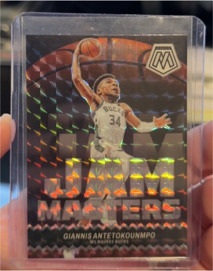 2023-24 Panini Mosaic Jam Masters #18 Giannis Antetokounmpo — front