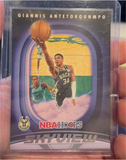 2023-24 Panini NBA Hoops Skyview #16 Giannis Antetokounmpo — front