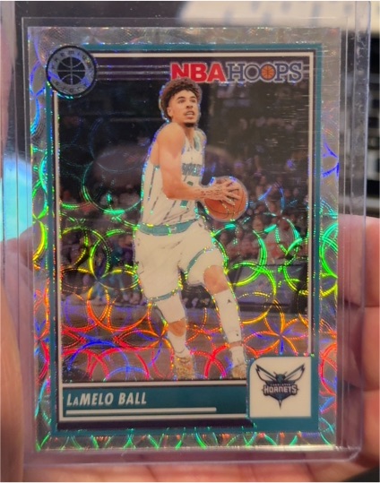 2023-24 Panini NBA Hoops Premium Stock #240 LaMelo Ball — front