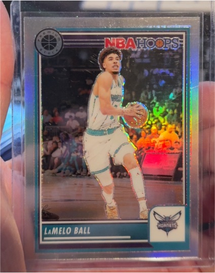 2023-24 Panini NBA Hoops Premium Stock #240 LaMelo Ball — front